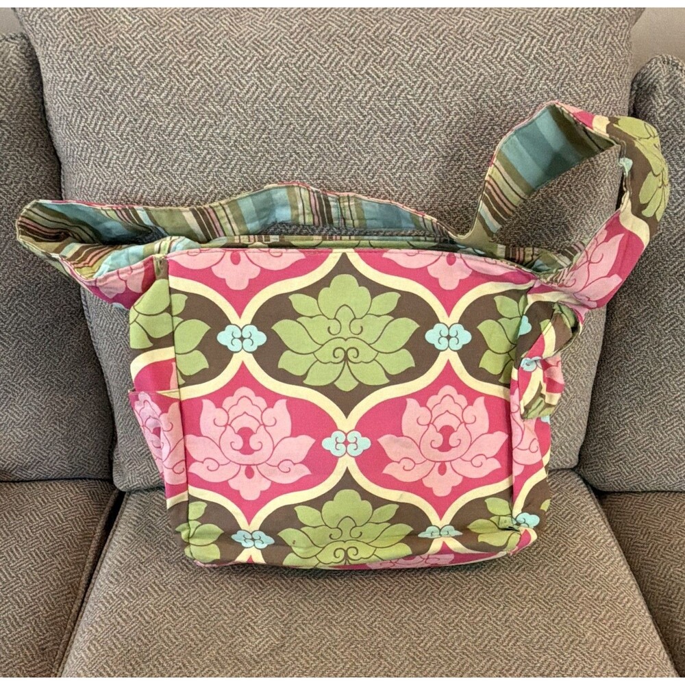 K & Company Women’s Floral Print Shoulder Bag Multicolor Inner Pockets